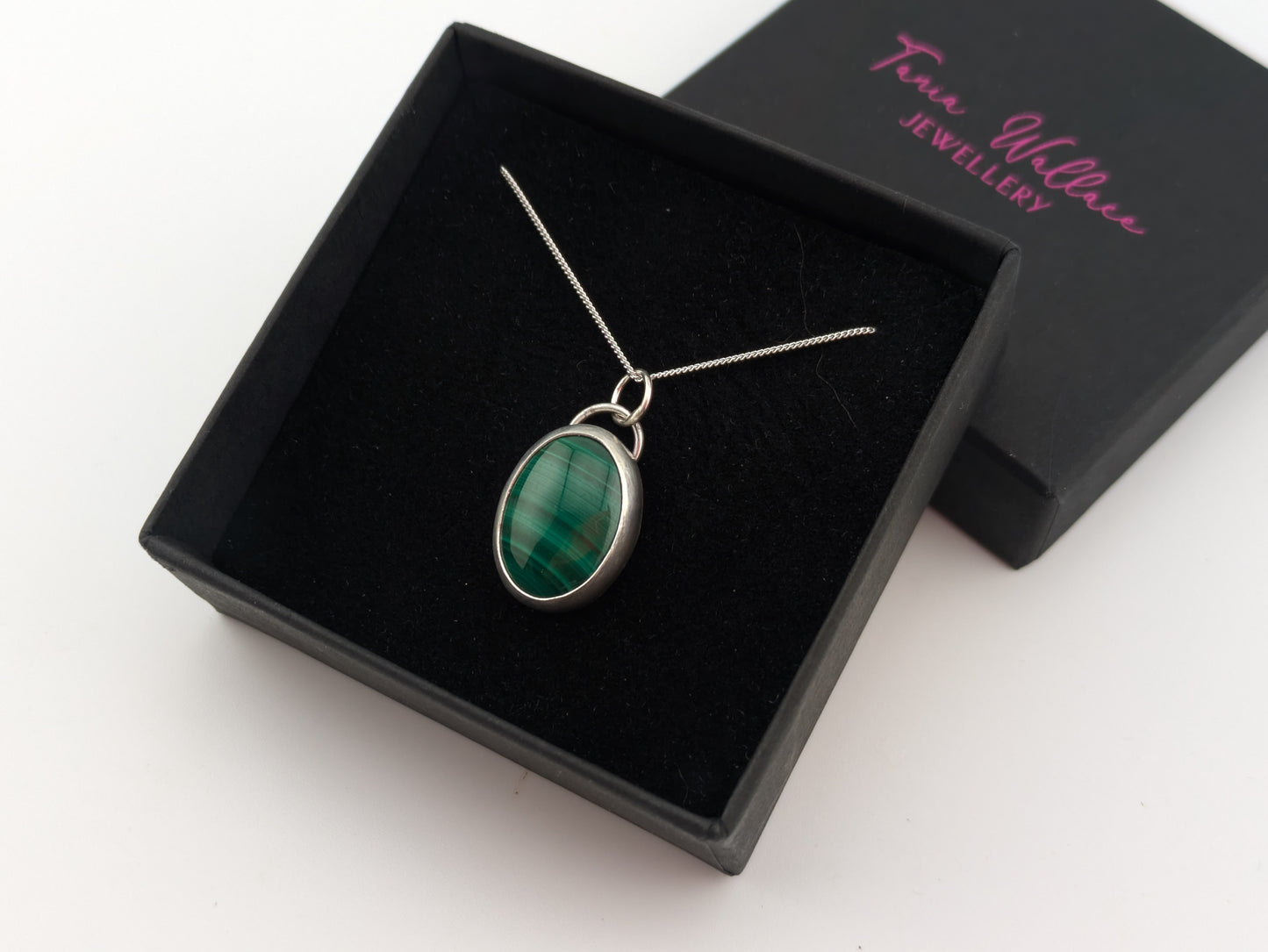Oval Malachite Pendant