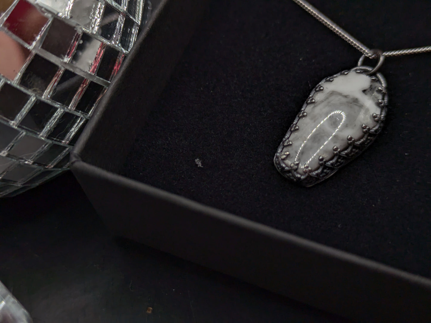 Tombstone Look Coffin Pendant