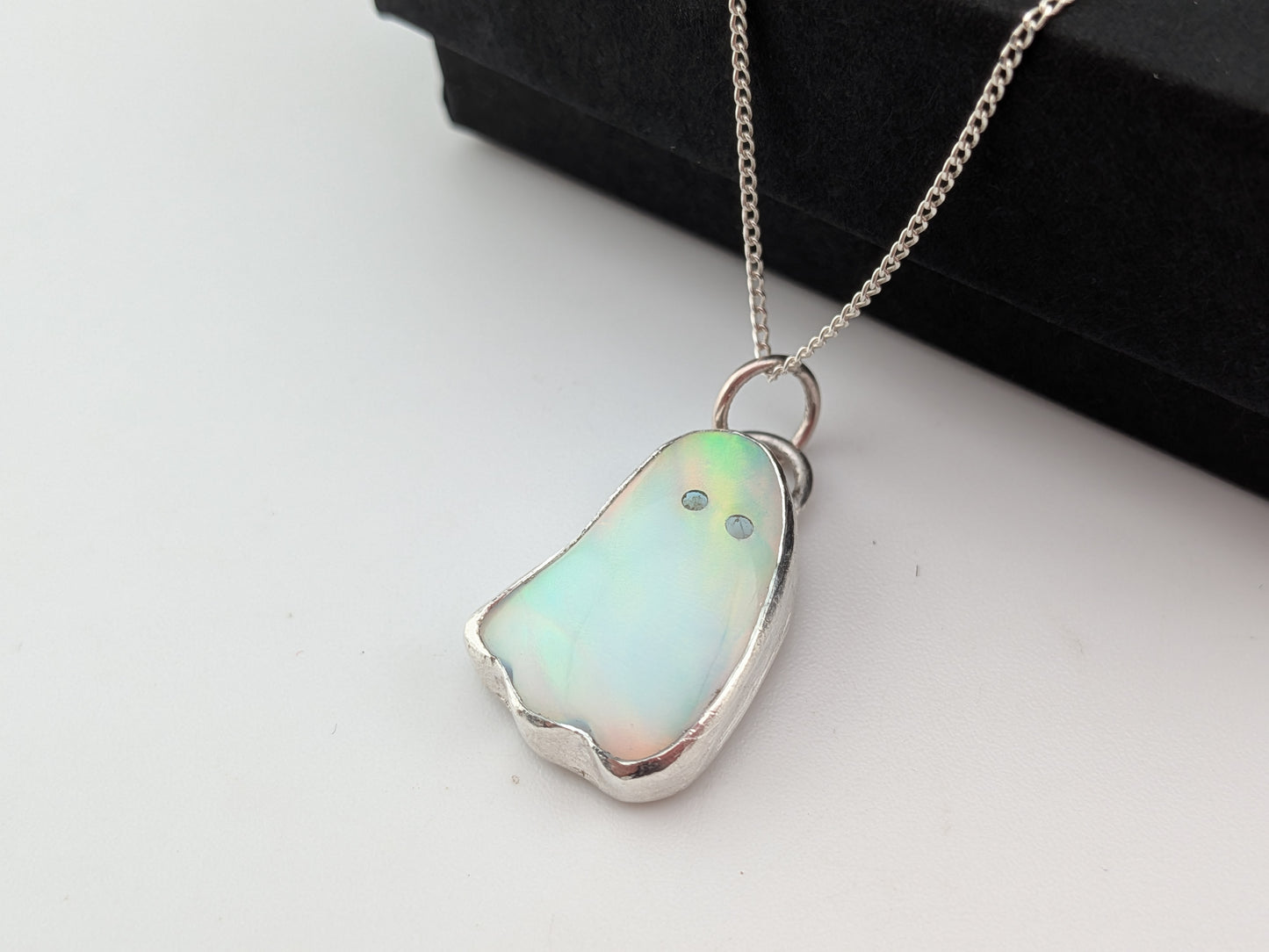 Aurora Opal Ghost Pendant