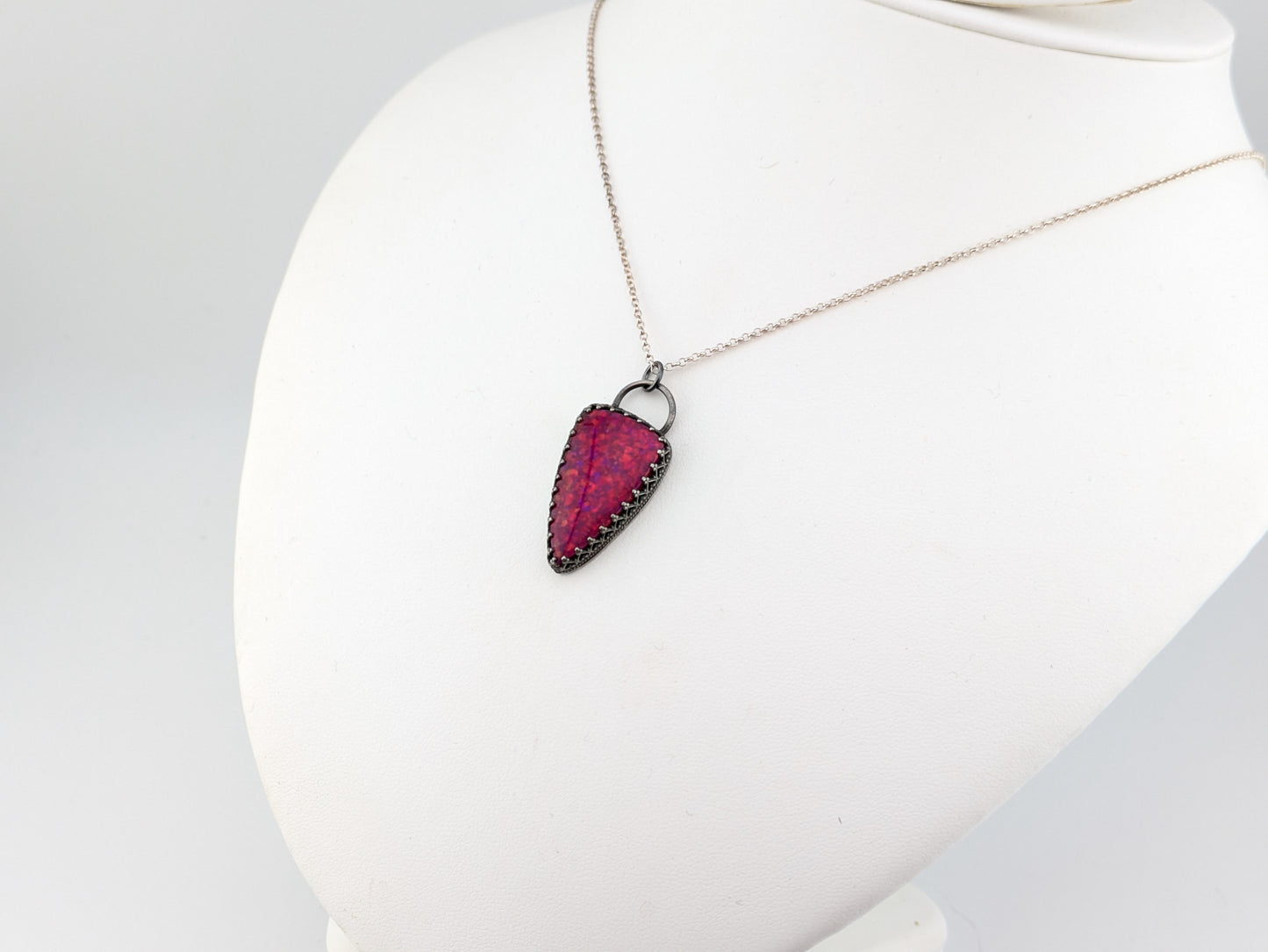 Hot Pink Opal Pendant