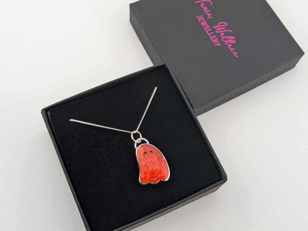 Glitter Opal Ghost Pendant