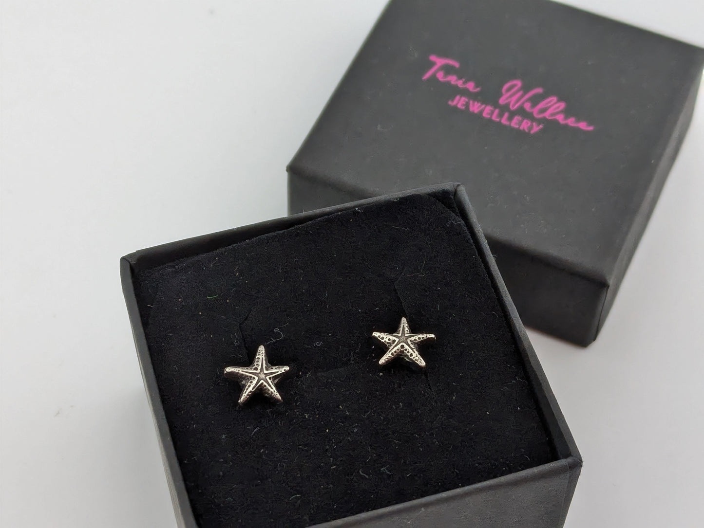 Sterling Silver Starfish Studs