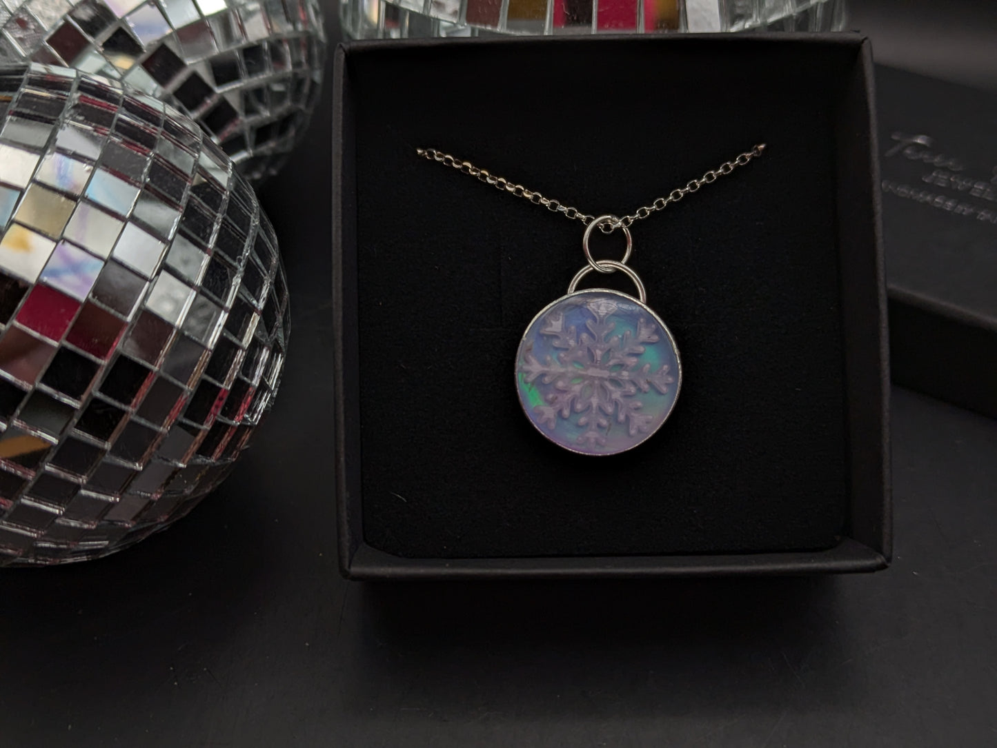 Aurora Opal Snowflake Pendant