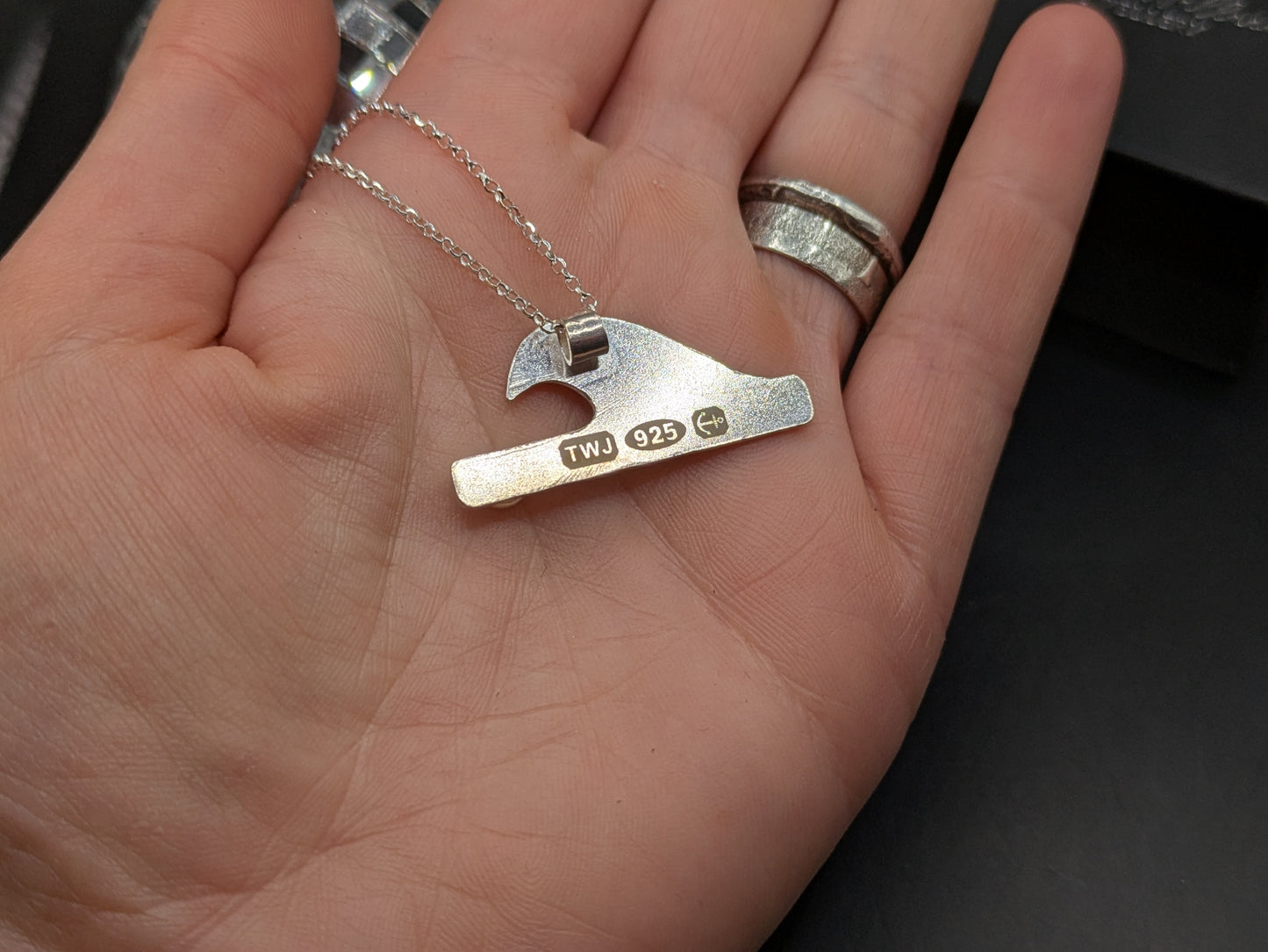 Silver Wave Pendant