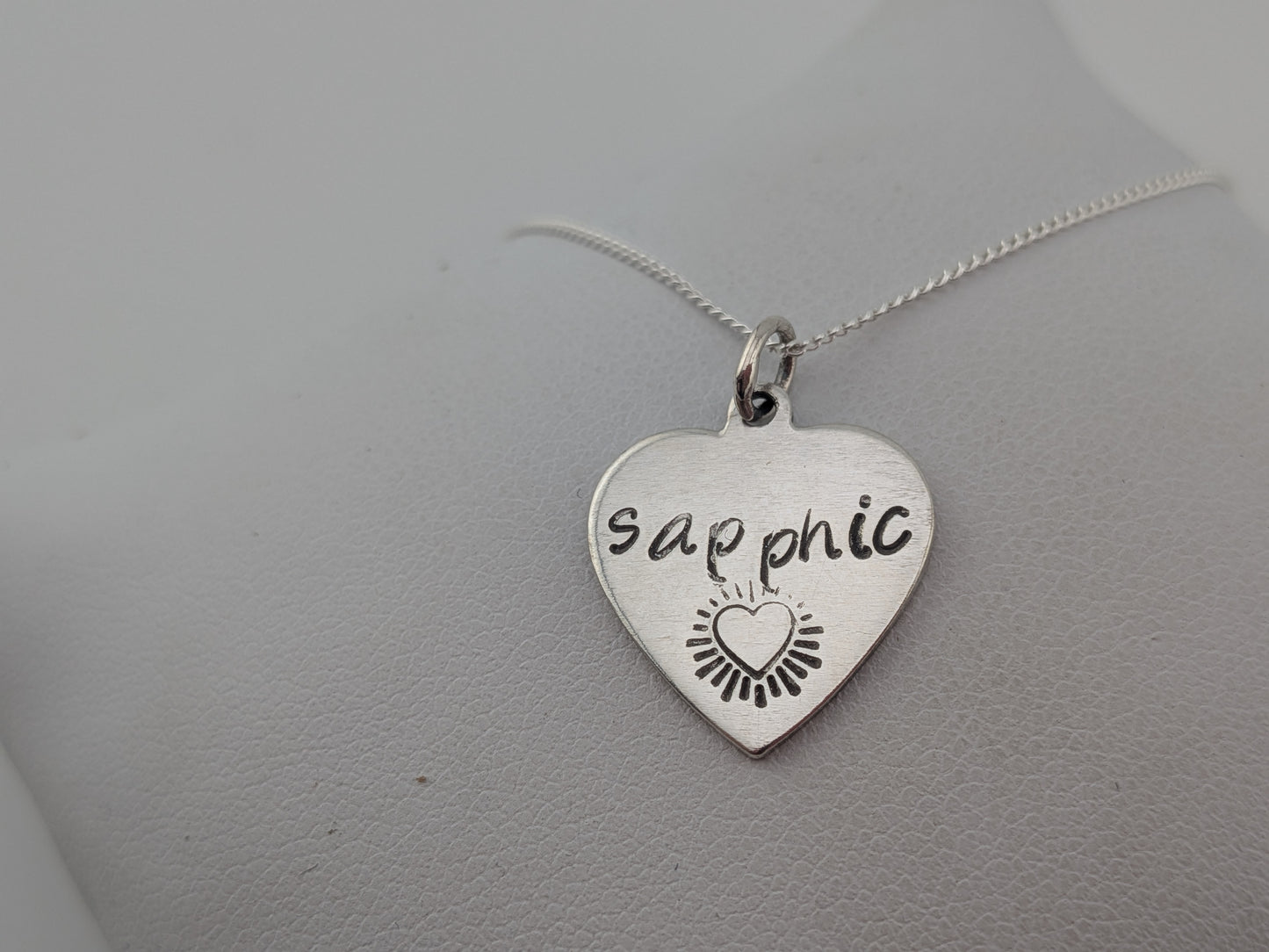 Sapphic Heart Pendant