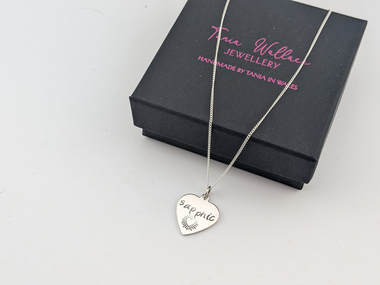 Sapphic Heart Pendant