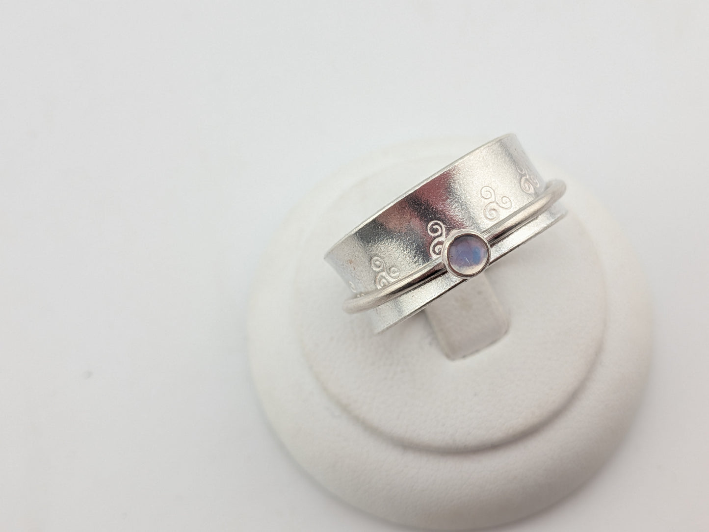 Rainbow Moonstone Celtic Spinner