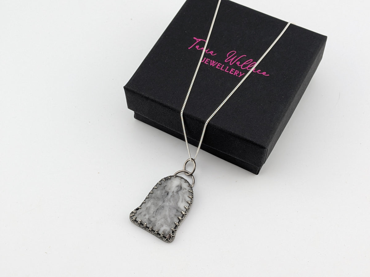 Tombstone Look Tombstone Shaped Pendant