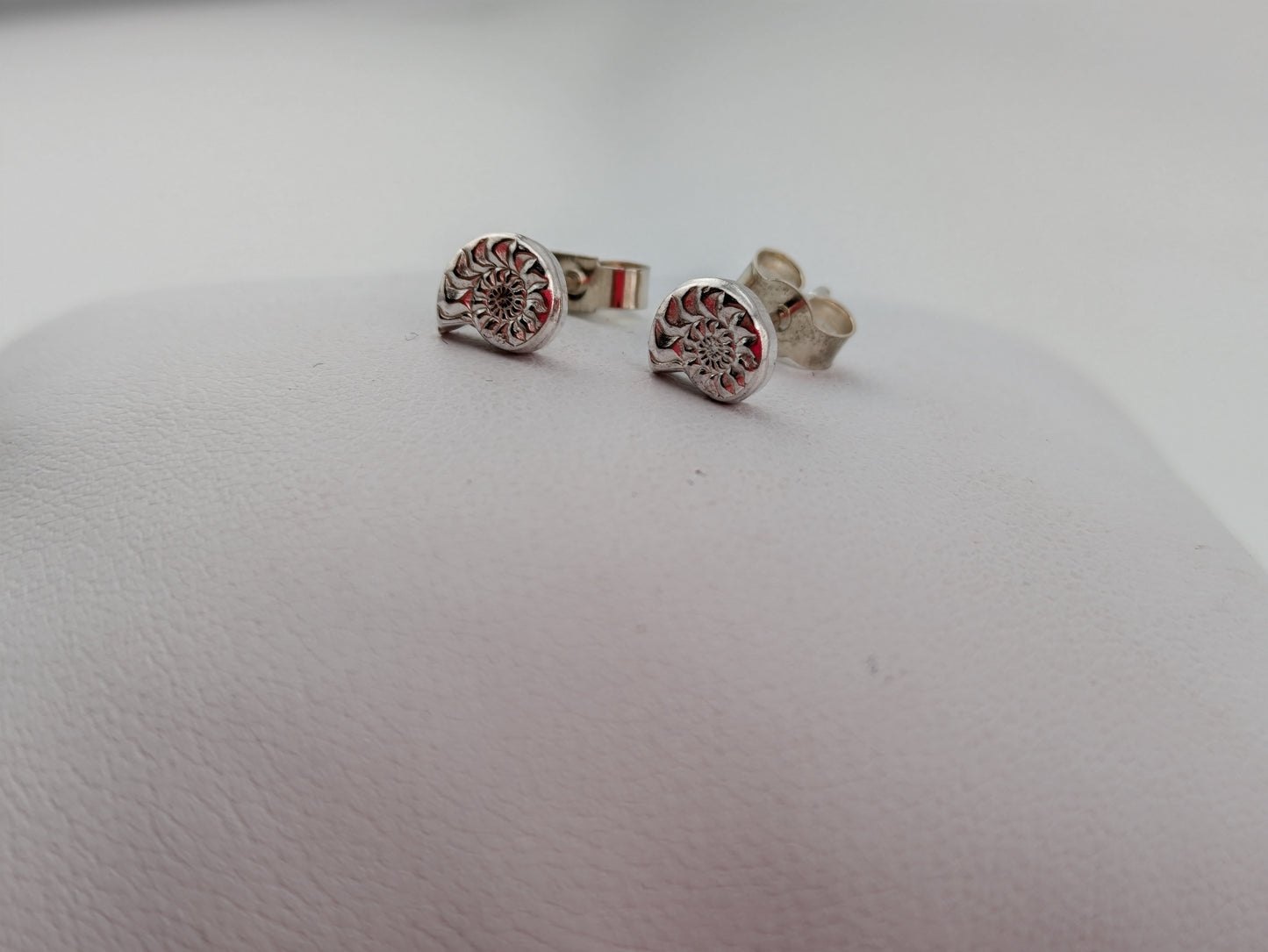 Sterling Silver Ammonite Studs