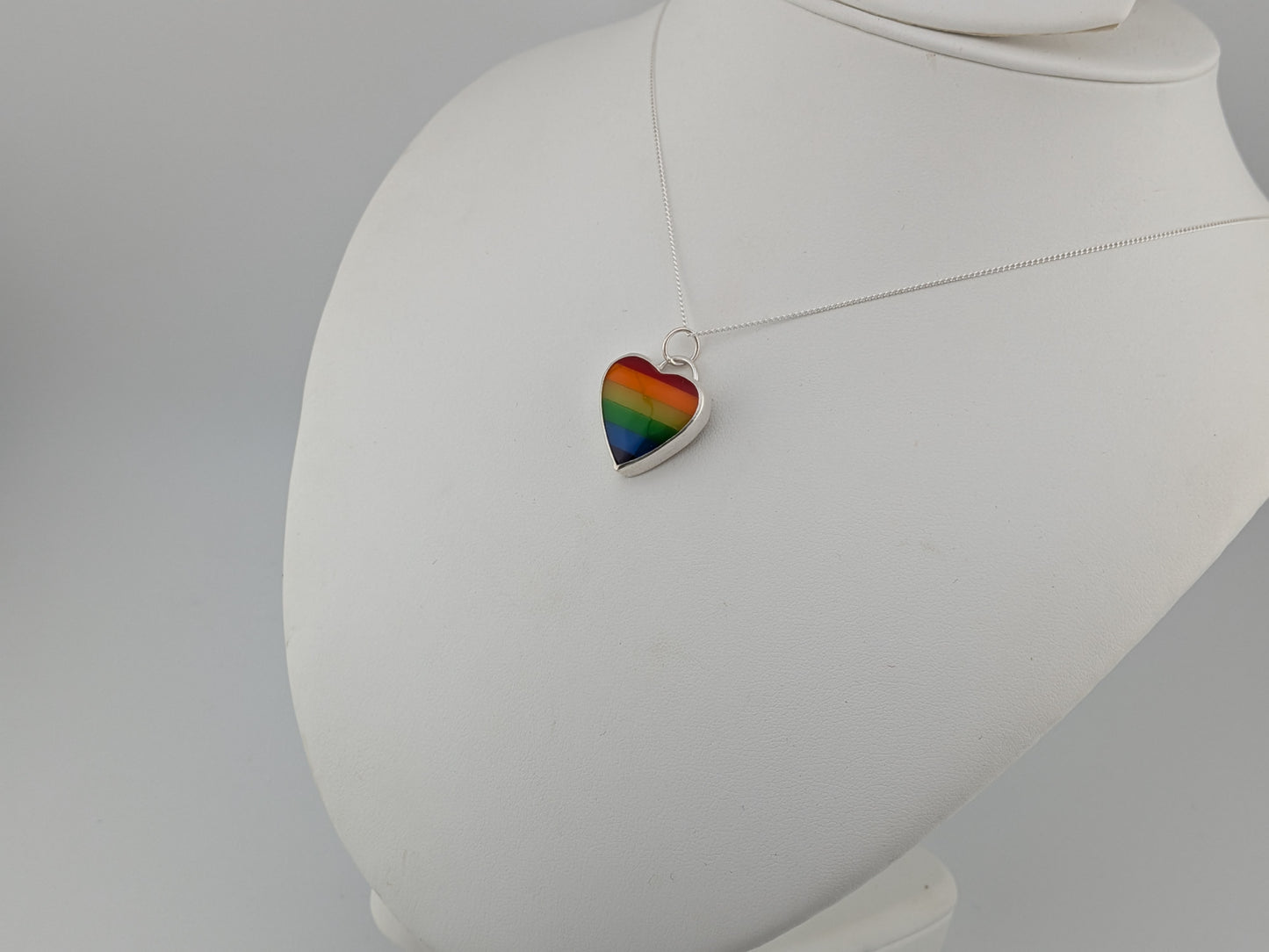 Rainbow Heart Pendant