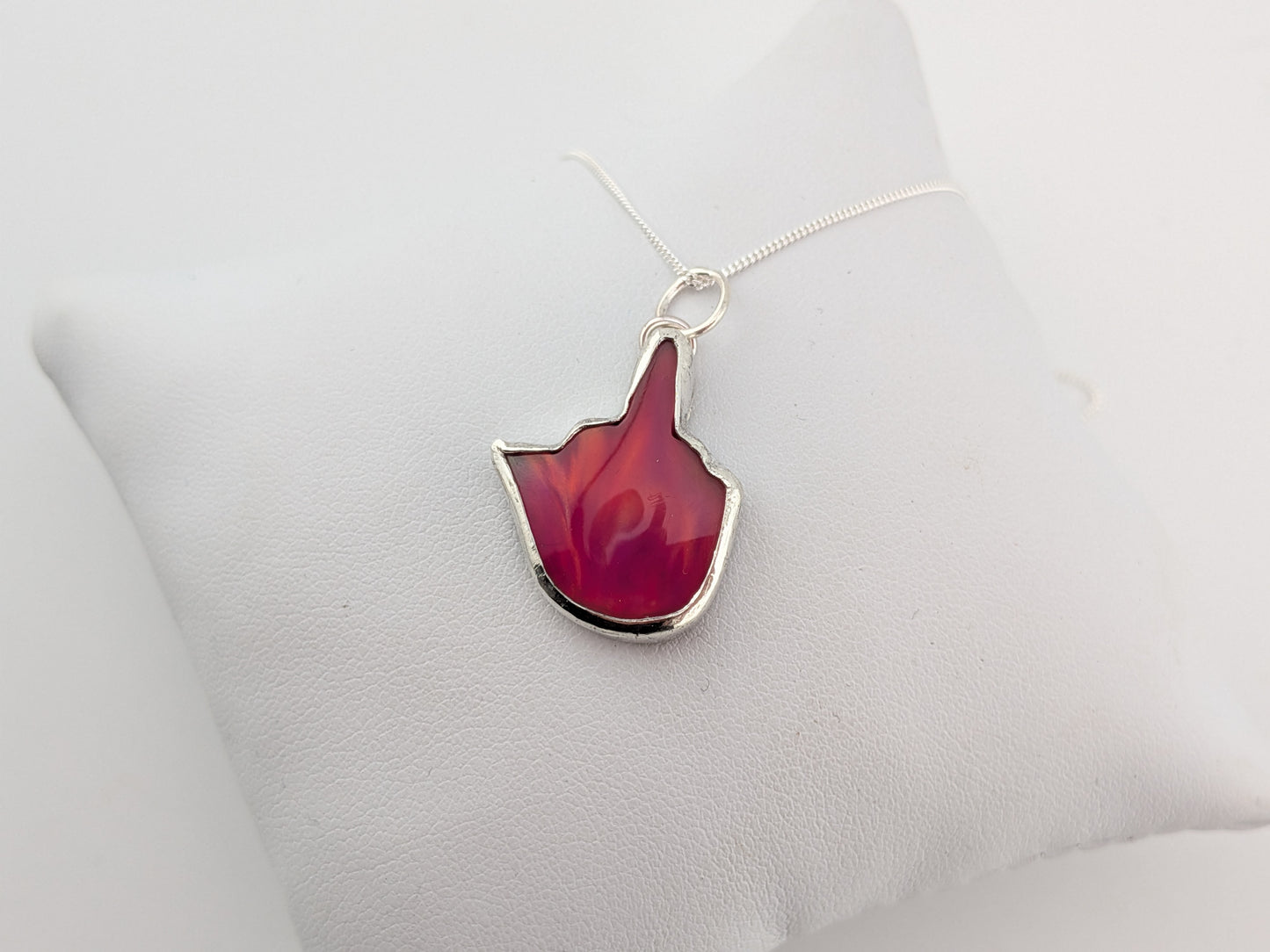 Aurora Opal Middle Finger Pendant