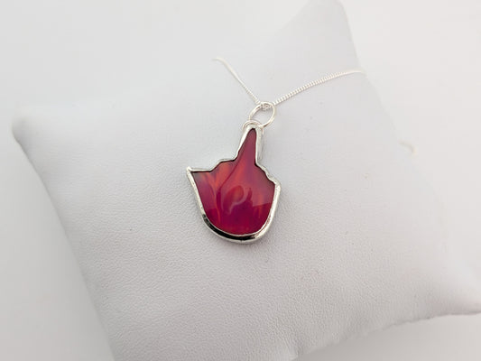 Aurora Opal Middle Finger Pendant