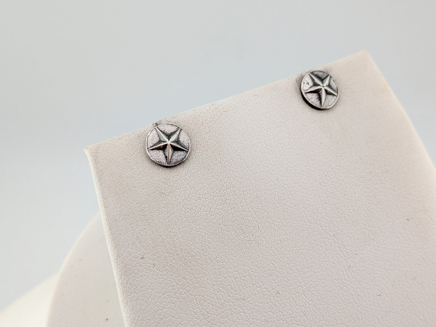 Oxidised Star Studs - Singles or Pairs