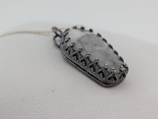 Tombstone Look Coffin Pendant