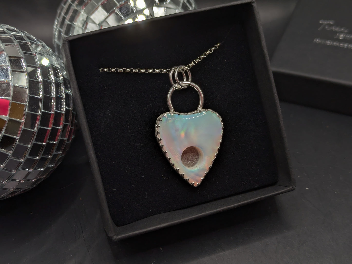 Aurora Opal Planchette Pendant