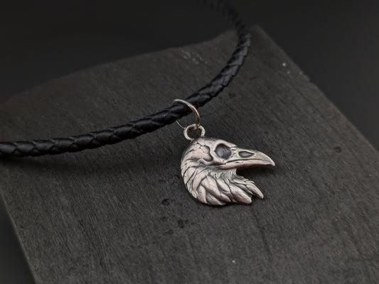 Raven Skull Pendant