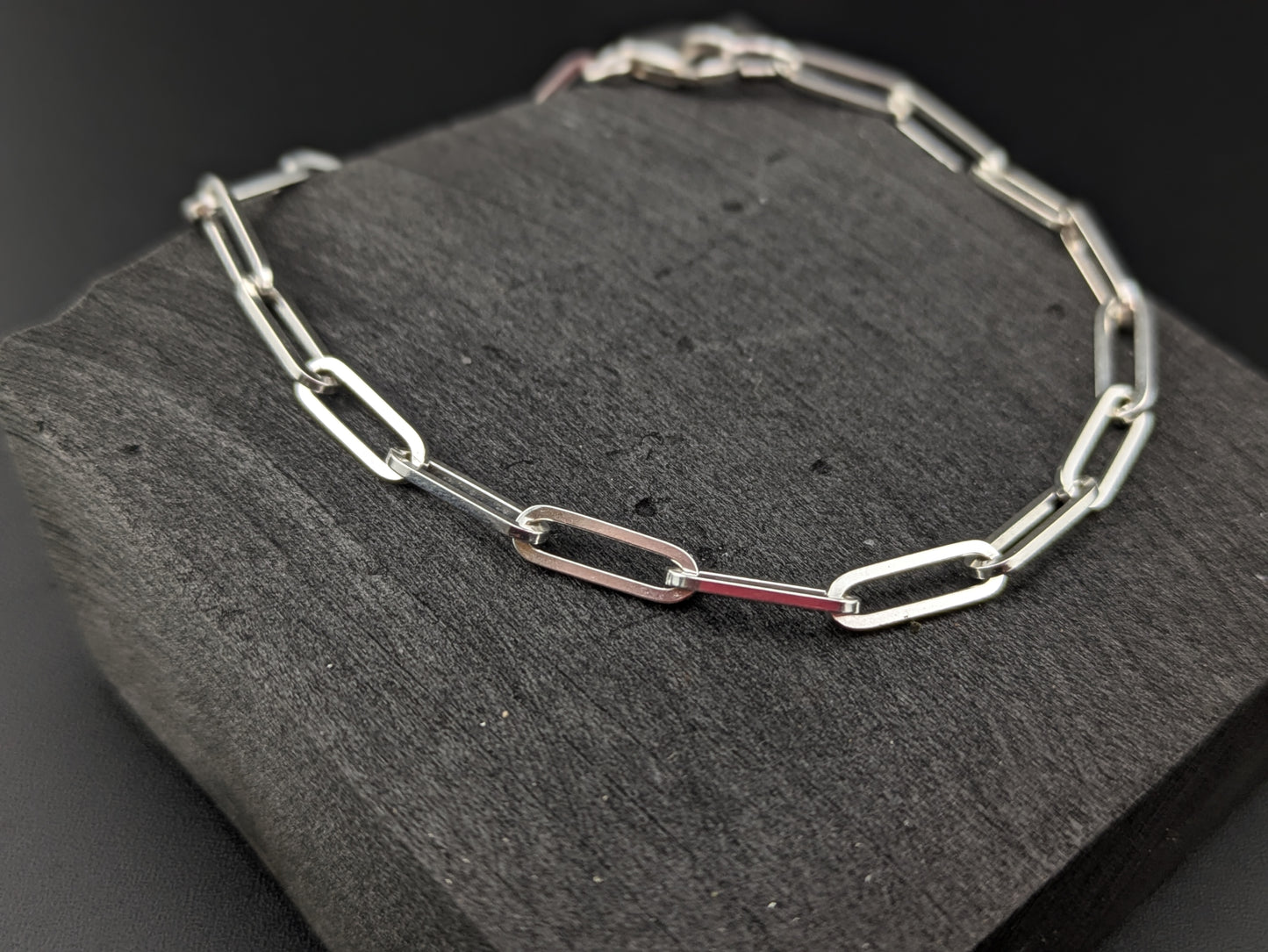 7" Square Link Chain Bracelet