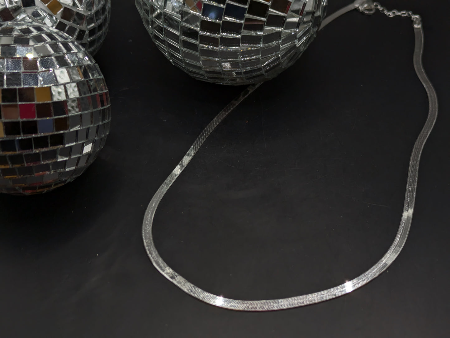 18" (+2") Sterling Silver Herringbone Chain