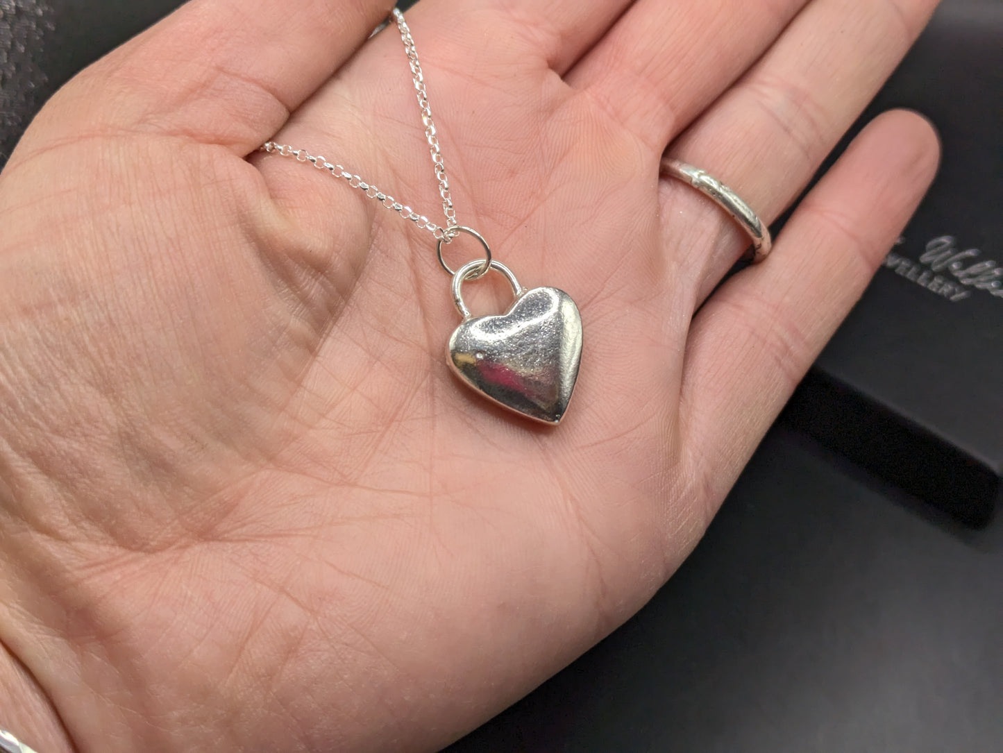 Solid Silver Heart Pendant
