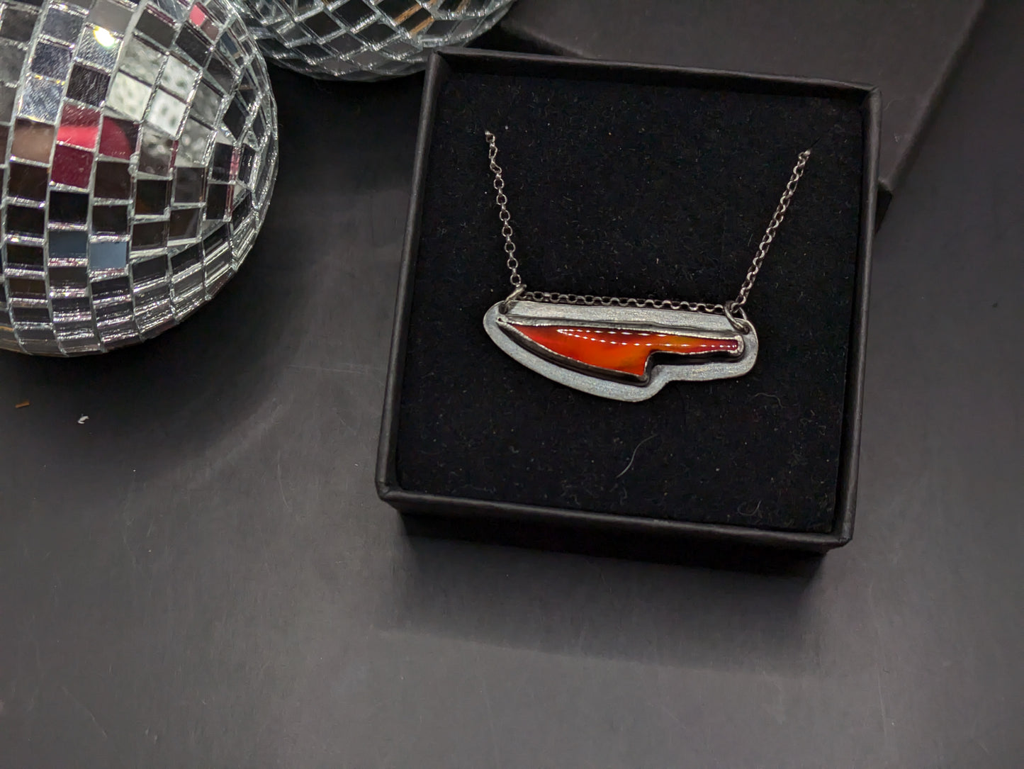 Aurora Opal Dagger Necklace