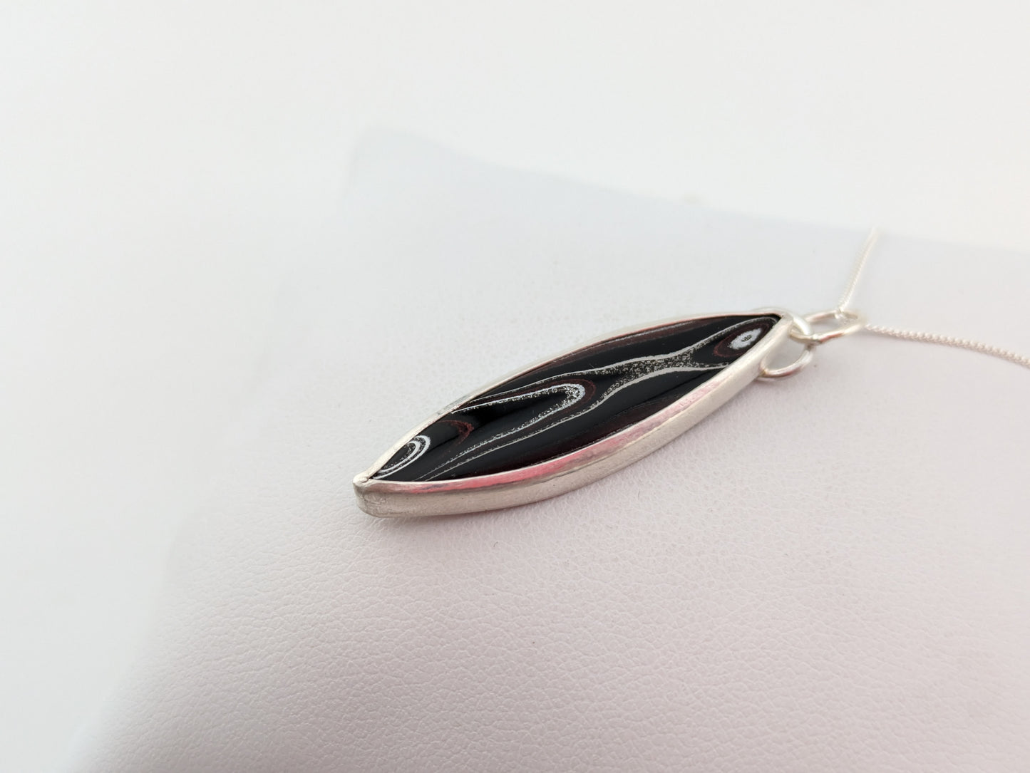 Marquise Fordite Pendant