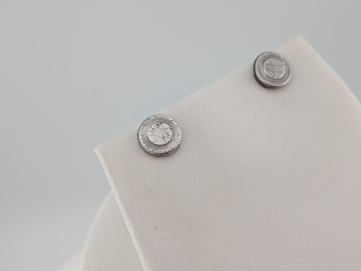 Rustic Aztec Sun Studs