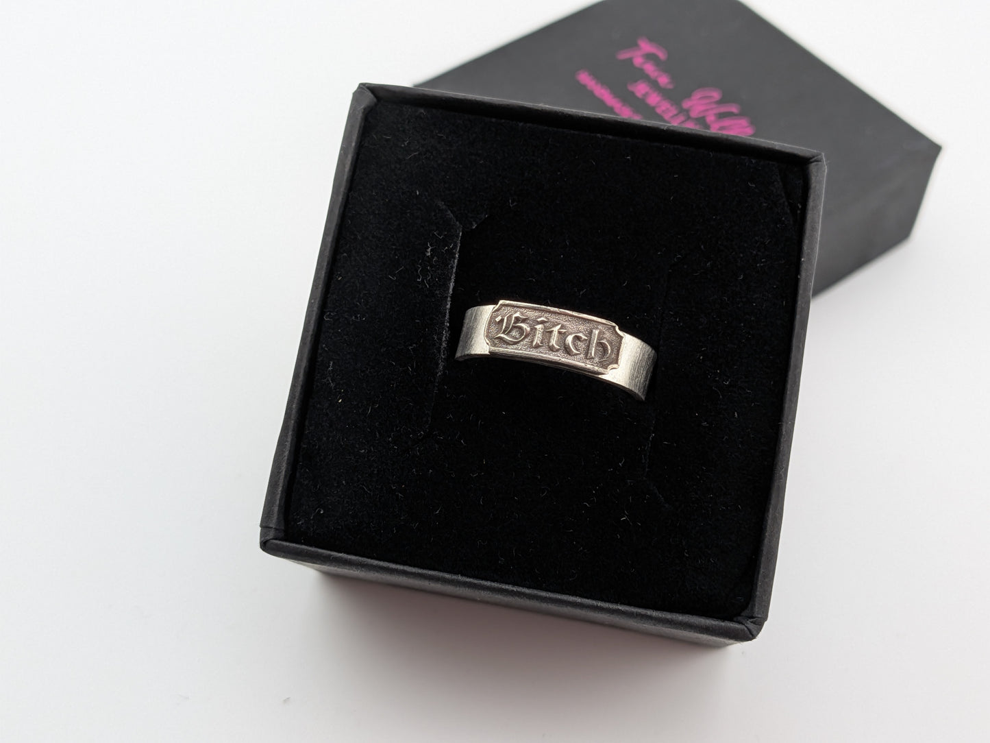 Sterling Silver Bitch Ring