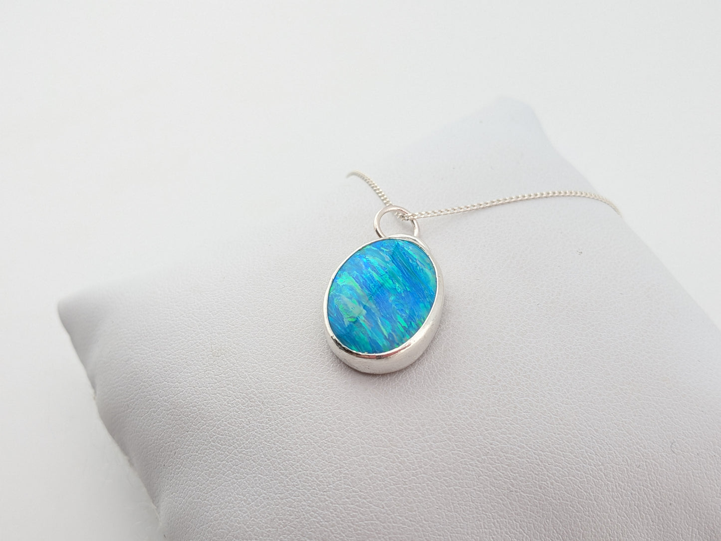 Ocean Blue Bello Opal Pendant