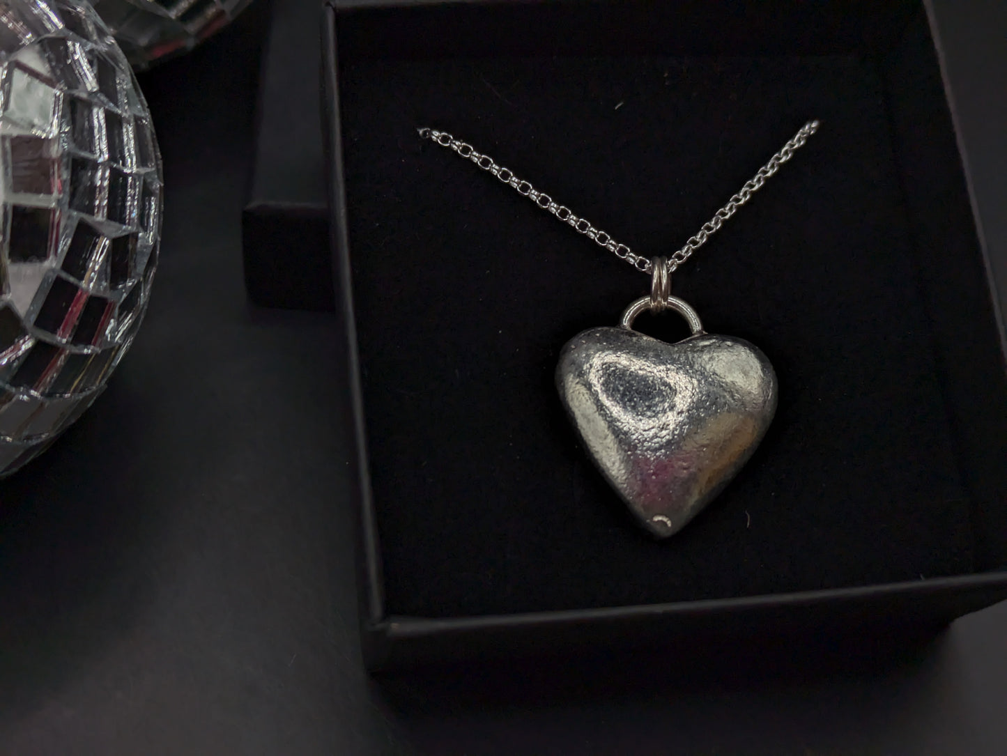 Large Sand Cast Heart Pendant