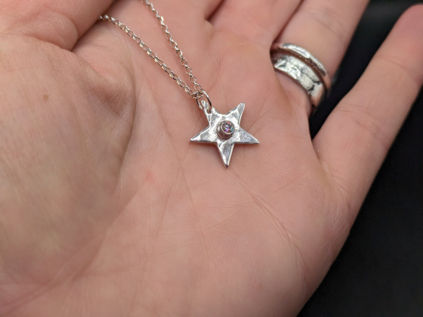 Cubic Zirconia Star Necklace