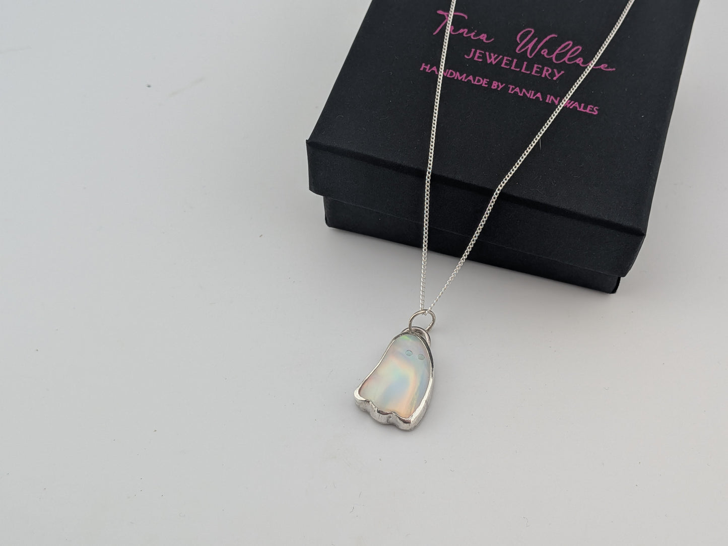Aurora Opal Ghost Pendant