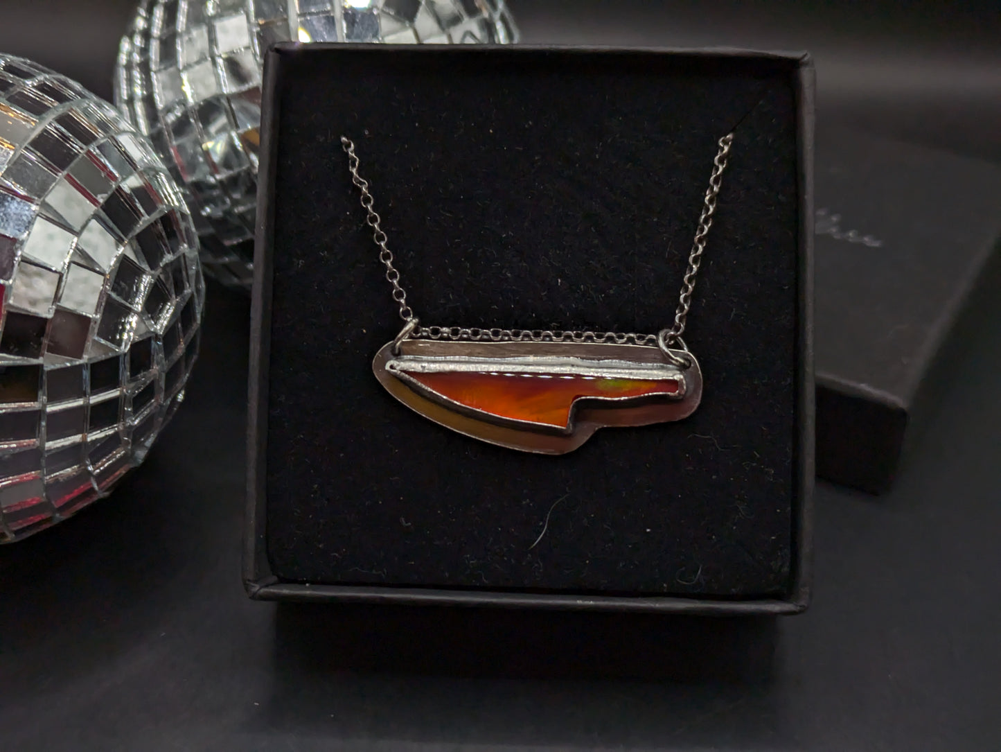 Aurora Opal Dagger Necklace