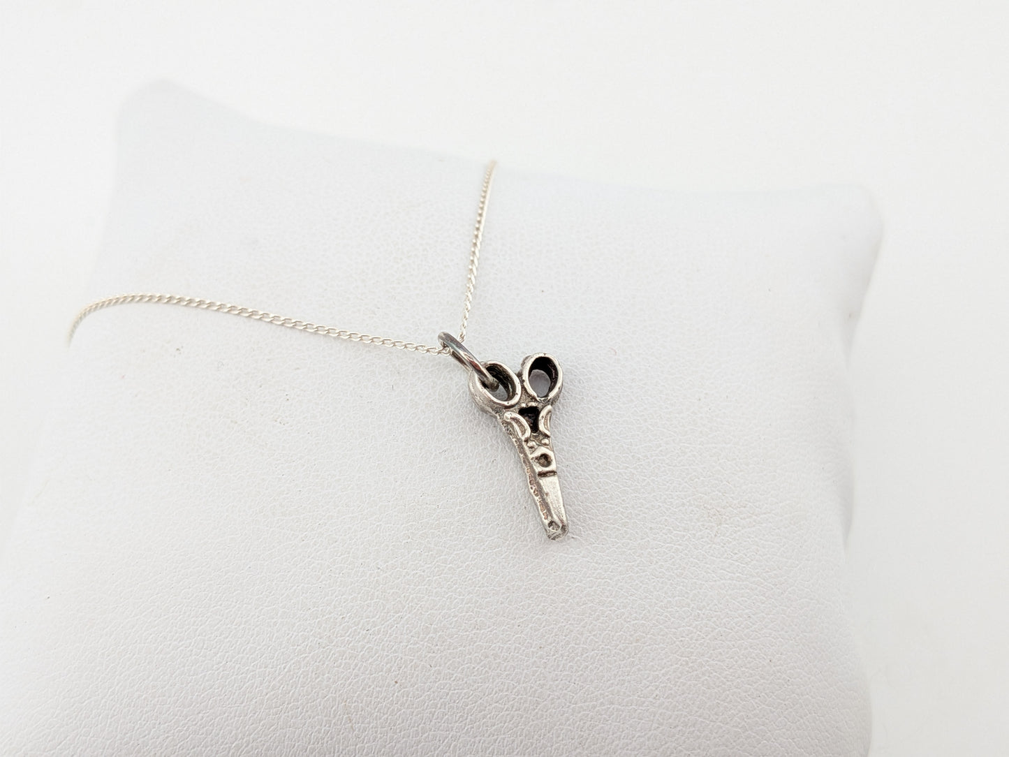 Sterling Silver Scissors Necklace