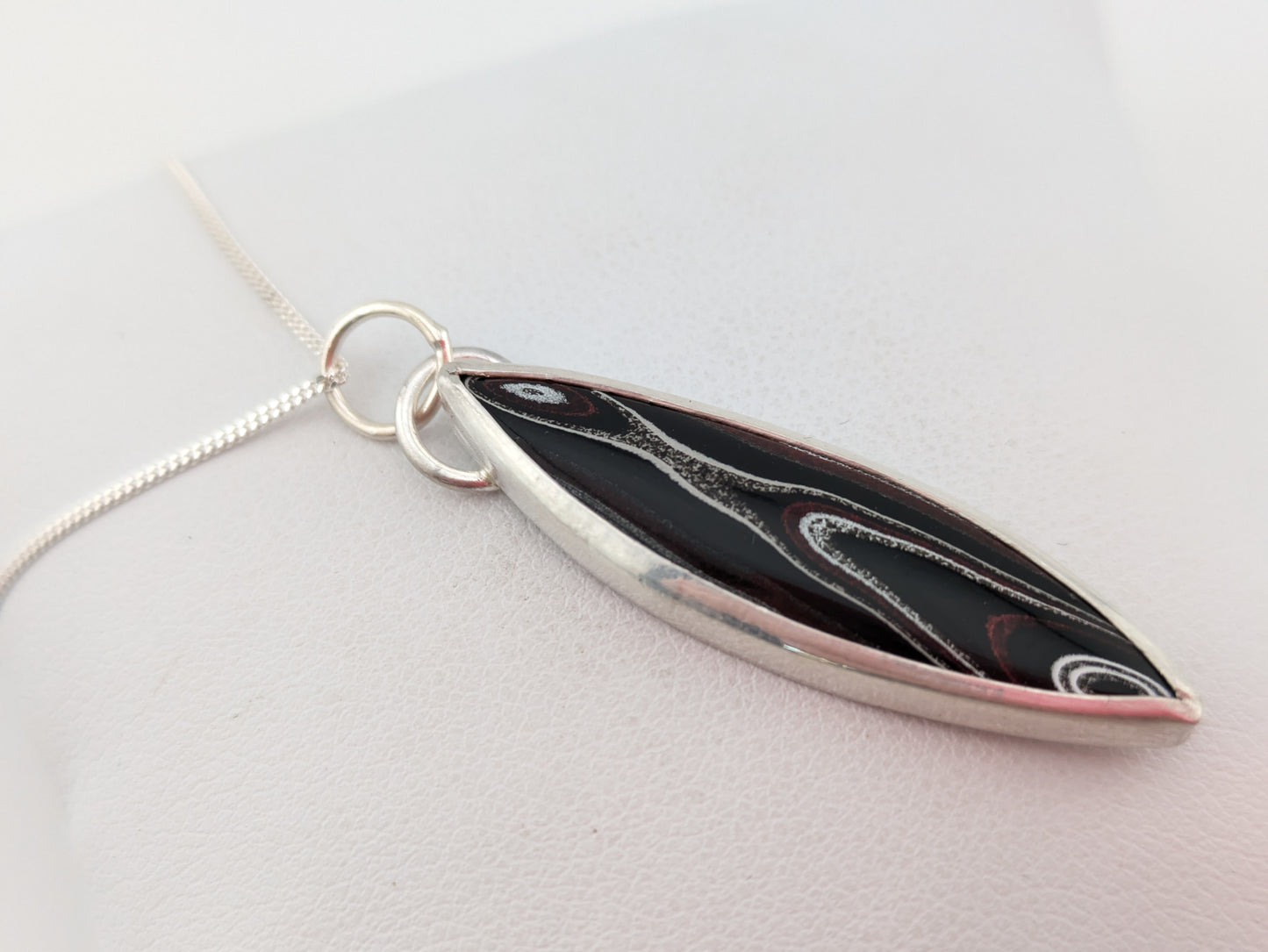 Marquise Fordite Pendant