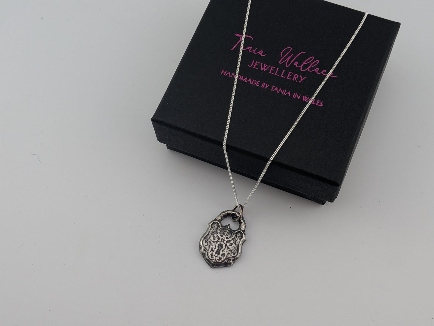 Ornate Padlock Style Pendant