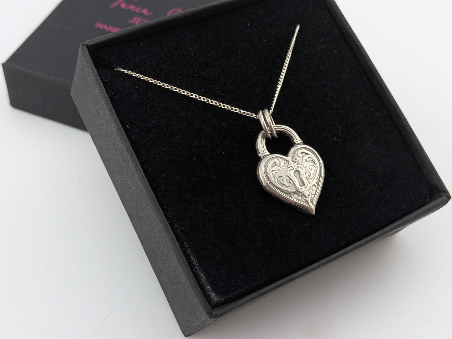 Heart Shaped Padlock Pendant