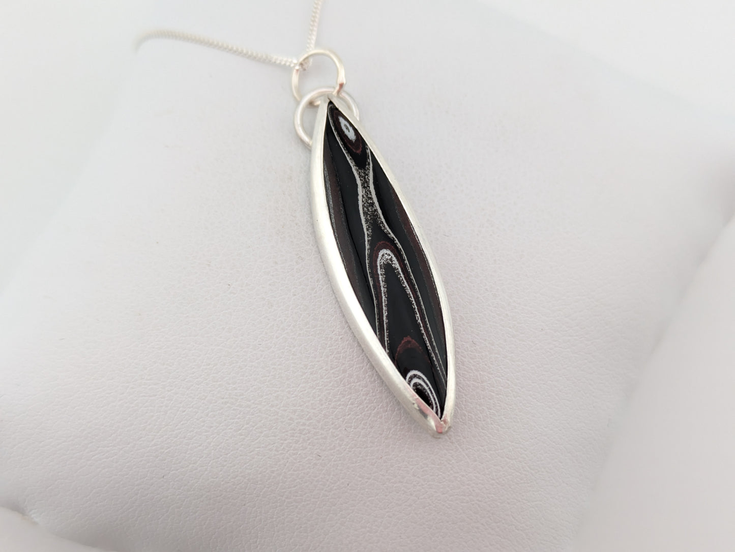 Marquise Fordite Pendant