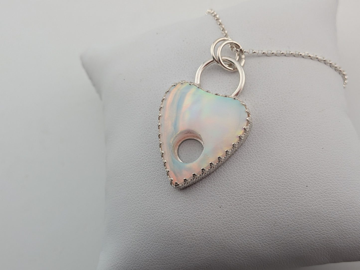 Aurora Opal Planchette Pendant
