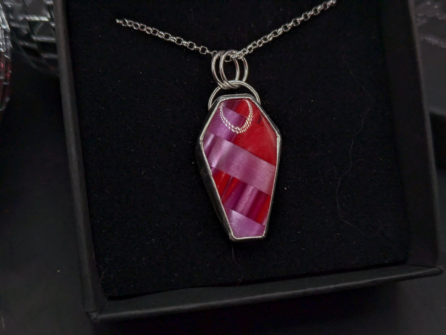 Pink Coffin Pendant