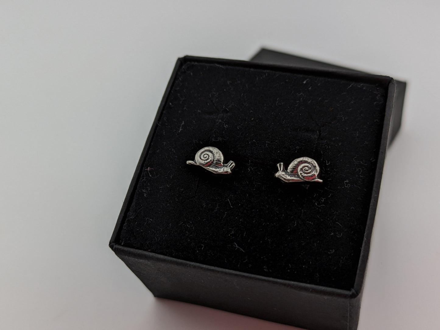 Sterling Silver Snail Studs
