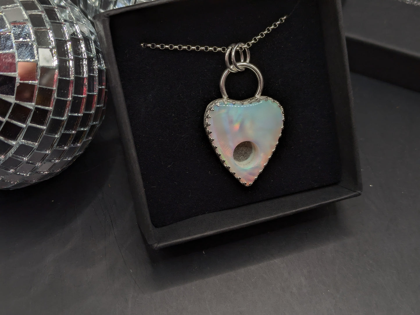 Aurora Opal Planchette Pendant