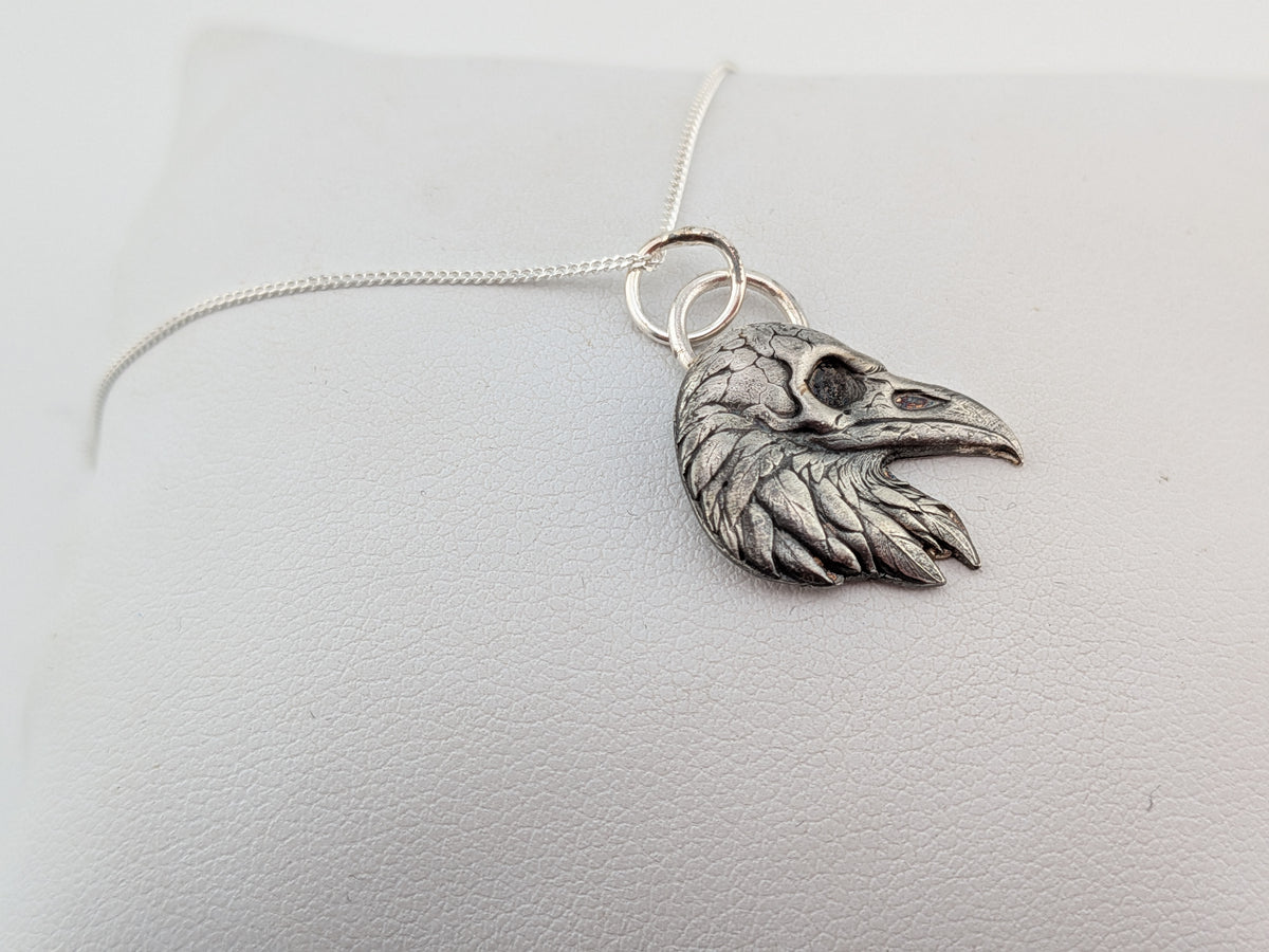 Raven Skull Pendant