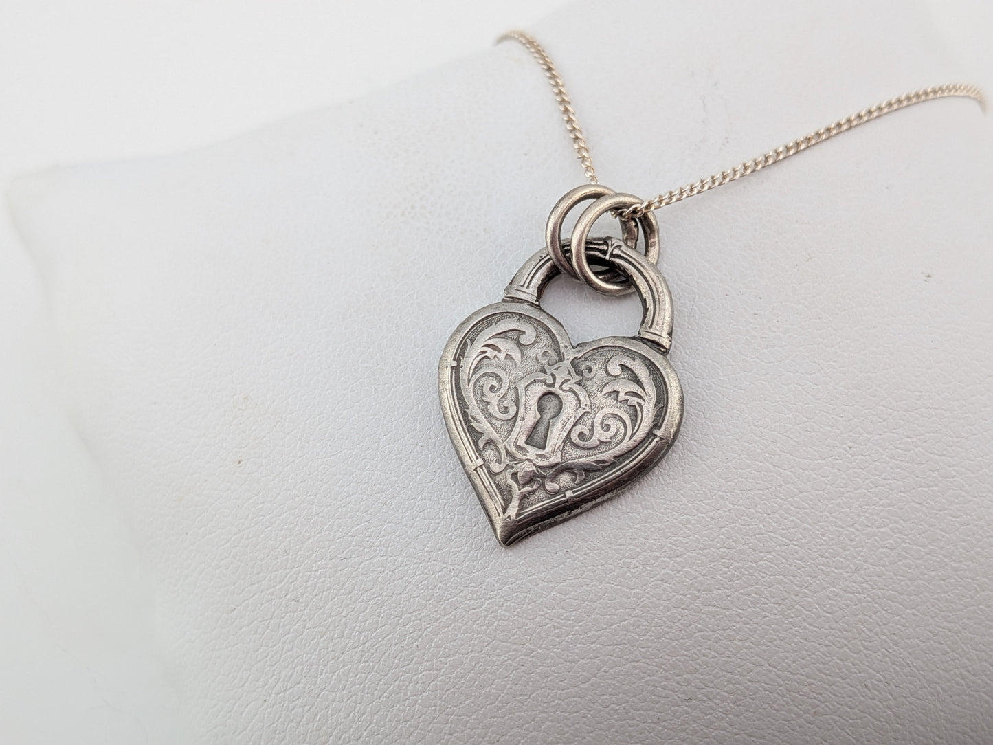 Heart Shaped Padlock Pendant