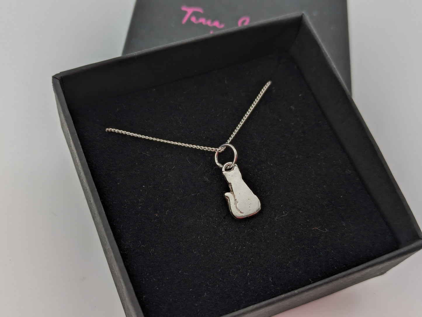 Sterling Silver Cat Pendant