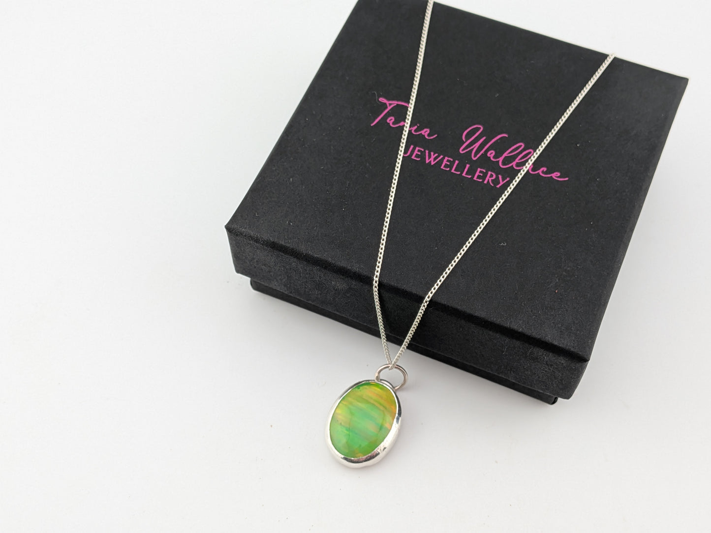 Juicy Green Bello Opal Pendant