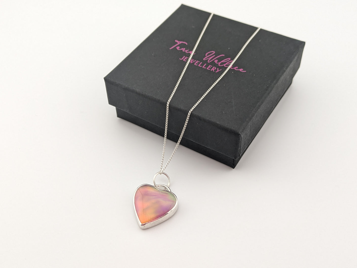 Aurora Opal Heart Pendant
