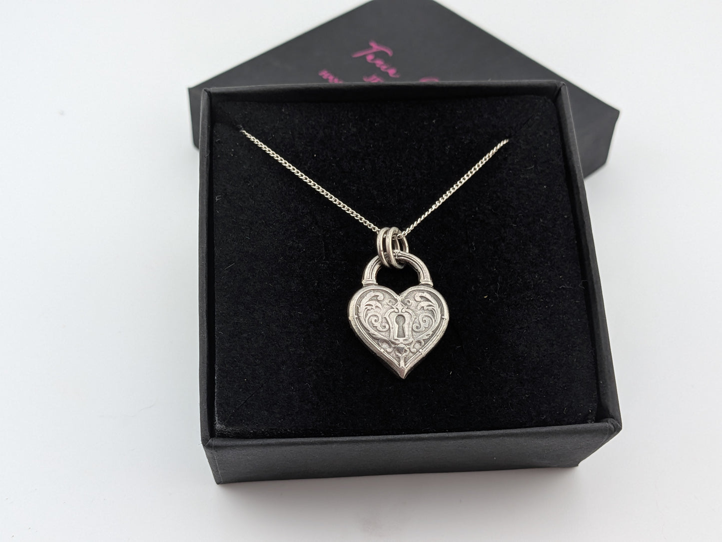 Heart Shaped Padlock Pendant