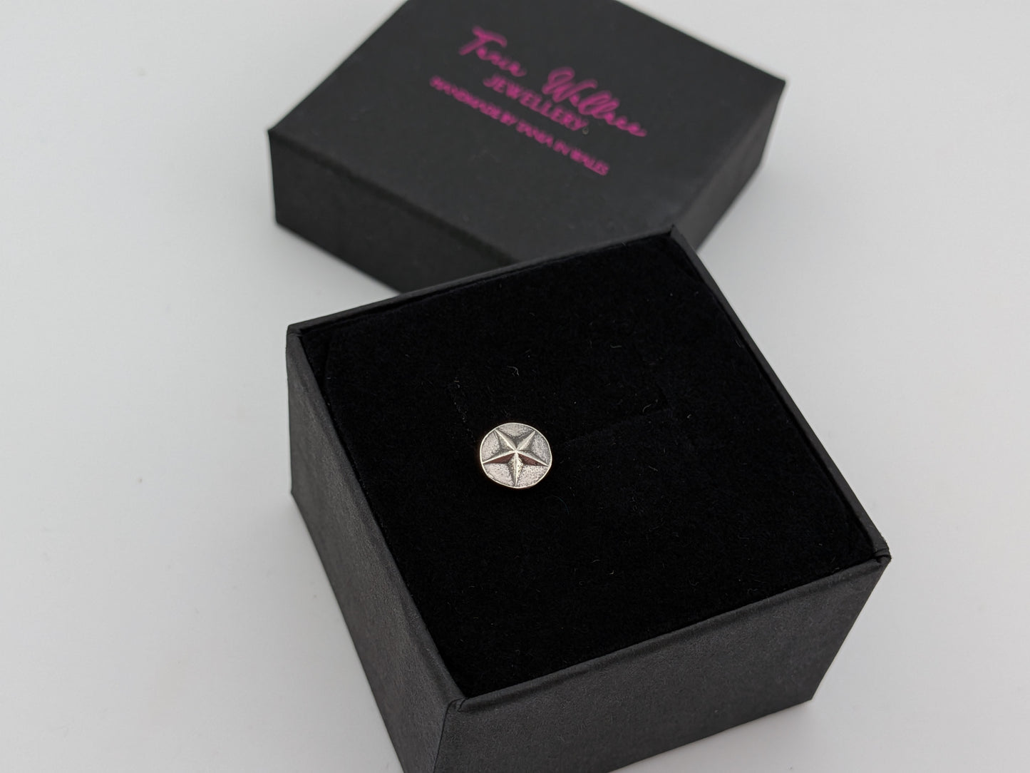 Oxidised Star Studs - Singles or Pairs