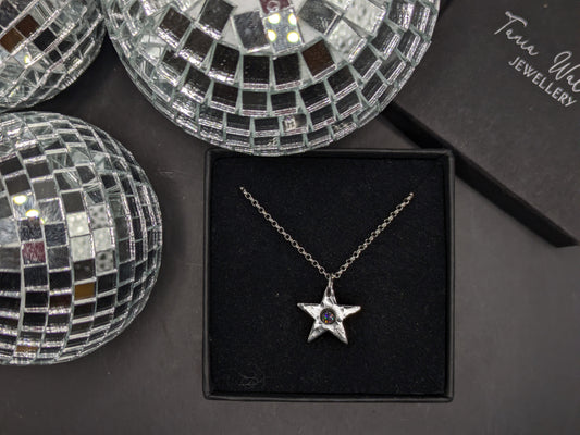 Cubic Zirconia Star Necklace