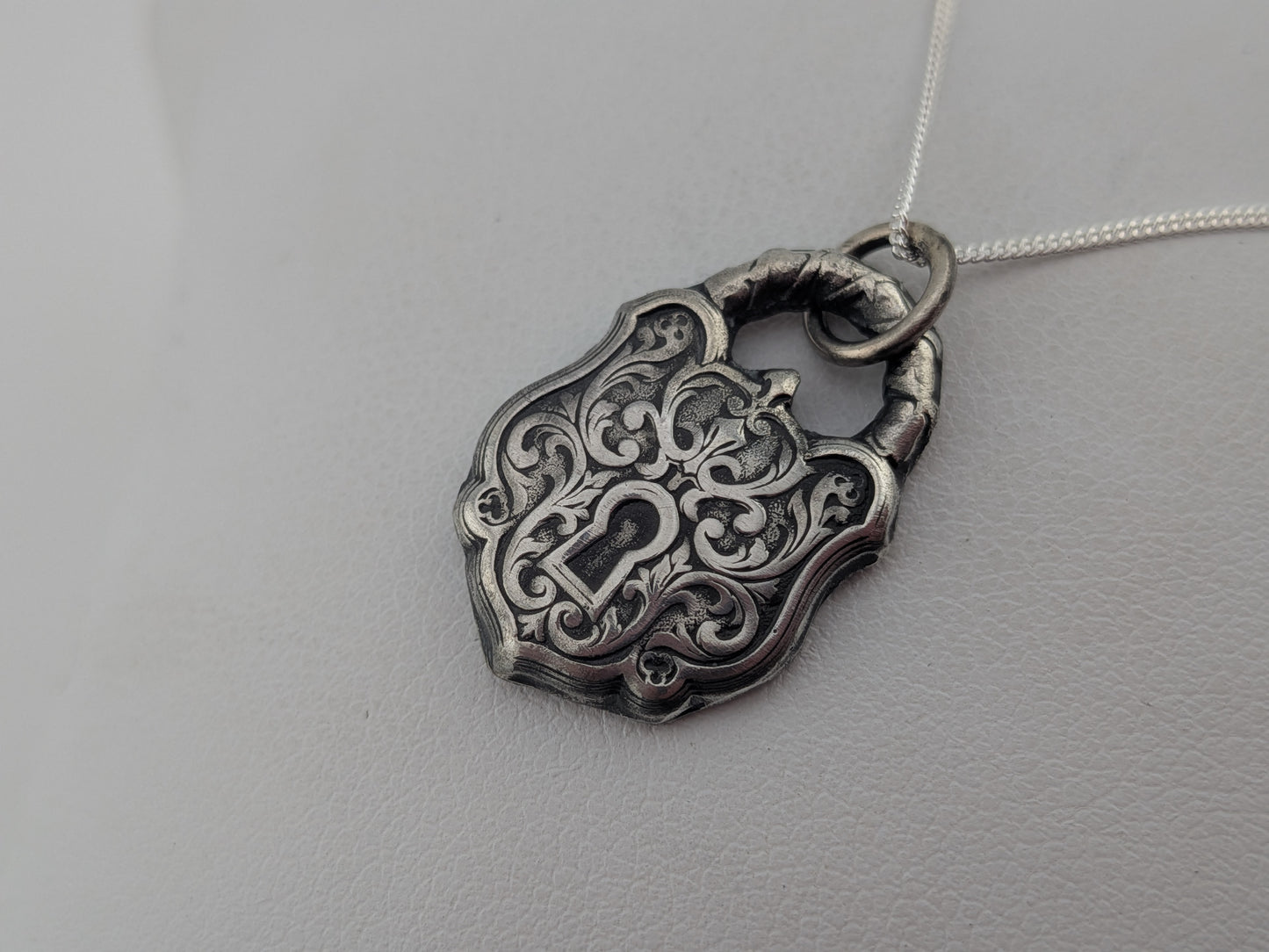 Ornate Padlock Style Pendant